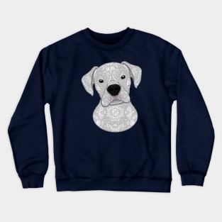 Cute white boxer Crewneck Sweatshirt